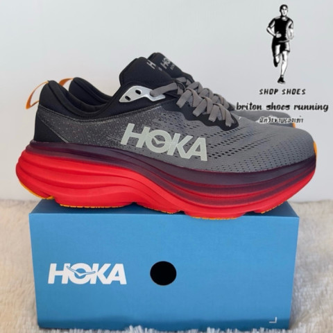 รองเท้าวิ่ง HÖKÄ Bondi 8 รองเท้าวิ่งถนนสายซัพพอร์ต หนานุ่ม ถ่ายจากงานแท้ 100% มีอุปกรณ์พร้อมกล่อง กีฬา ออกกำลังกาย Sport Image2