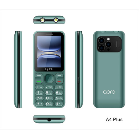 Apro A4 Plus มือถือปุ่มกดรุ่นใหม่ 2 ซิม 3G/4G รับประกันศูนย์ 1 ปี [ หน้าจอ 2.8 นิ้ว แบต 1400 mAh ] Image4