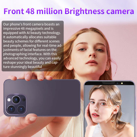 โทรศัพท์มือถือ แบรนด์ใหม่  i15 Pro max smartphone6.7นิ้วโทรศัพท์สมาร์ทโฟน 16GB + 512GB Android13.0โทรศัพท์ซีโอดี ราคาถูกๆ รองรับแอปธนาคารได้ ระบบนำทาง GPS Image4