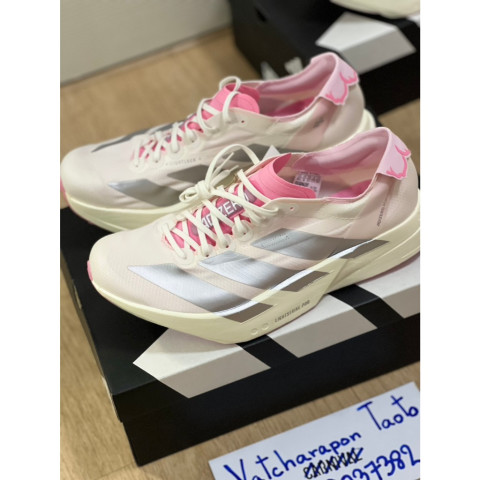 [ PREORDER ] รองเท้าวิ่ง Adizero Adios Pro 4 “Cherry Blossom Sakura“ รหัส JQ4445 & JQ4446 มือ1 ของแท้ 100% Image1