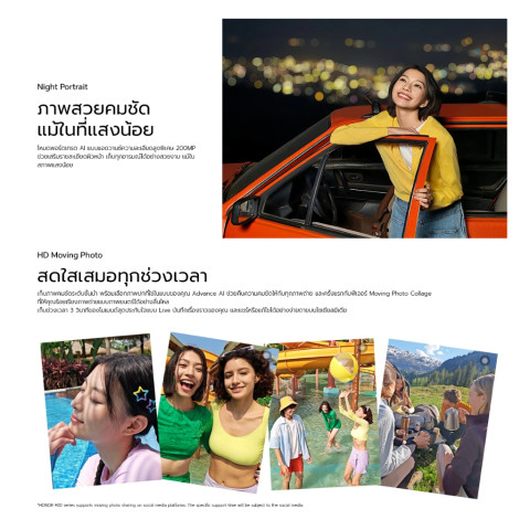 HONOR 400 (12 + 256/512GB) โทรศัพท์มือถือ กล้อง 200MP AI | เซลฟี่ 50MP | จอ 6.55” AMOLED 120Hz | แบตเตอรี่ 6000mAh Image7