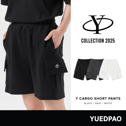 Yuedpao Cargo Short Pants Y Collection 2025 ผ้าหนาทรงสวย ยับยากรีดง่าย กางเกงขาสั้น ยืดเปล่า Image1