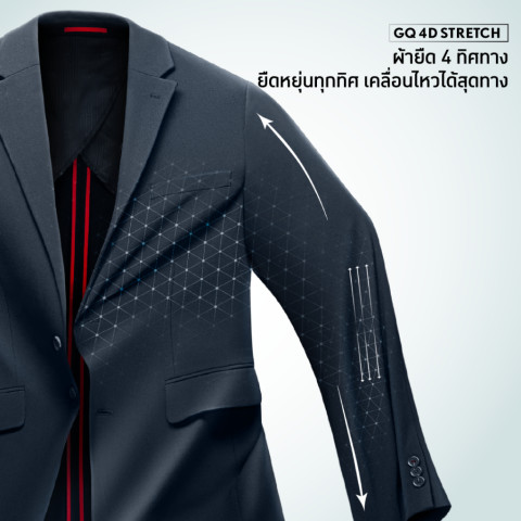 GQ Perfect Blazer™ Relax Fit Collection เบลเซอร์สะท้อนน้ำ ผ้ายืด 4 ทิศ Image3