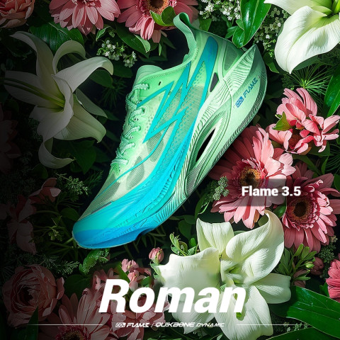 【จัดส่งในไทย】361 Degrees Flame 3.5 องศาเปลวไฟ ผู้ชายผู้หญิงรองเท้าวิ่งมืออาชีพมาราธอนแผ่นคาร์บอนรองเท้าแข่งรถ 672512215F Image5