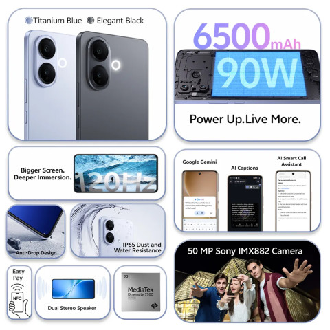 V60 Lite 5G VIVO (8+256GB ,12+256GB) เครื่องศูนย์ใหม่ แท้ รับประกันศูนย์ วีโว่ 2 ปี Image2