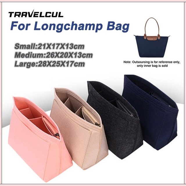 Travelcul Felt ใส่กระเป๋ากระเป๋าถือ Liner กระเป๋าจัดเก็บกระเป๋าเครื่องสําอางผู้หญิงสนับสนุนกระเป๋าถือ Liner