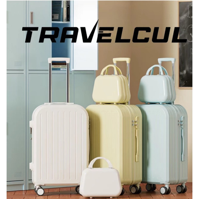 【สต็อกไทยพร้อมส่ง】Travelcul กระเป๋าล้อลาก กระเป๋าอเนกประสงค์ขนาด 20/24 นิ้ววัสดุพีซีทนทานมากขึ้นกับผู้ถือถ้วย / ช่องชาร์จ USB