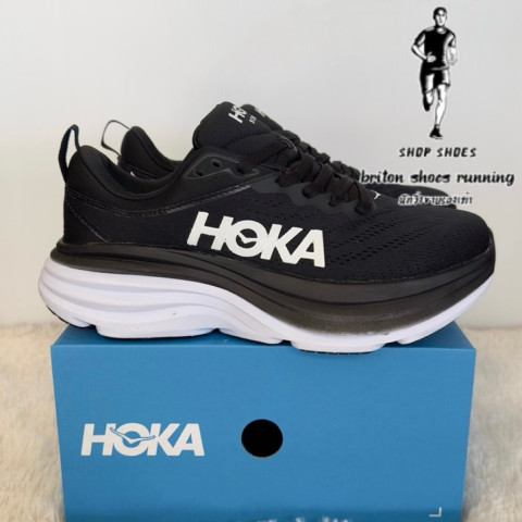 รองเท้าวิ่ง HÖKÄ Bondi 8 รองเท้าวิ่งถนนสายซัพพอร์ต หนานุ่ม ถ่ายจากงานแท้ 100% มีอุปกรณ์พร้อมกล่อง กีฬา ออกกำลังกาย Sport Image6