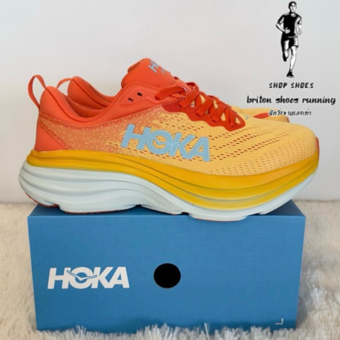 รองเท้าวิ่ง HÖKÄ Bondi 8 รองเท้าวิ่งถนนสายซัพพอร์ต หนานุ่ม ถ่ายจากงานแท้ 100% มีอุปกรณ์พร้อมกล่อง กีฬา ออกกำลังกาย Sport Image7