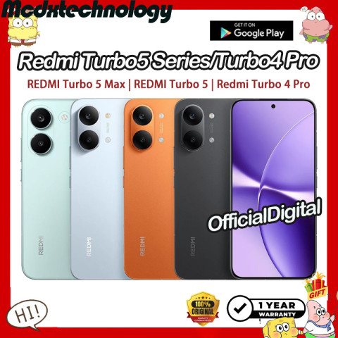 REDMI Turbo 5 Max Dimensity 9500s REDMI Turbo 5 Dimensity 8500 Ultra Redmi Turbo 4 Pro | สนับสนุน Google & ไม่มีไทย Image1