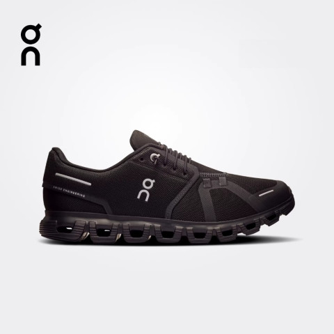 【24H Shipping】 On Cloud 6 Black Running Shoes Lightweight CloudTec Cushion Unisex Men & Women Full Size 36-45 Image1