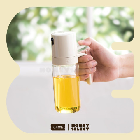 HomeyChoice ขวดแก้วใส่น้ำมัน และเครื่องปรุง Oil dispenser bottle พร้อมหัวฉีดสเปรย์ สำหรับทำอาหาร 2 ขนาด รุ่น 8026 , 8027 Image5