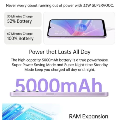 A78 5G  8GB+256GB หน้าจอ 6.56 นิ้ว แบตเตอรี่ 5000mAh สินค้าพร้อมส่ง ประกันร้านรับรอง Image3