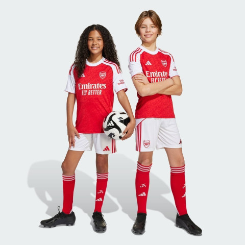 adidas ฟุตบอล กางเกงฟุตบอลชุดเหย้า Arsenal 25/26 สำหรับเด็ก เด็ก สีขาว JI9528 Image1