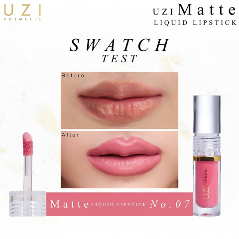ลิปแมทแก้ปากดำ ลอก แตก สีแน่นเวอร์ คนท้องใช้ได้  UZI MATTE LIQUID LIPSTICK | ลิปแมท ออร์แกนิค เม็ดสีชัด ลิปขวัญ ลิปขวัญอุษามณี ลิปแมทติดทน ลิปติดทน ลิปสติกเนื้อแมทท์ Image2