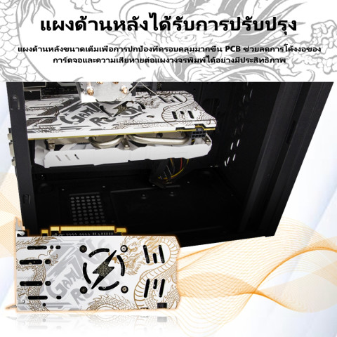 AISURIX VGA การ์ดจอ RX 580 8GB GDDR5 HDMI 2048SP 256Bit Radeon RX580 VGA การ์ดกราฟิก Image7