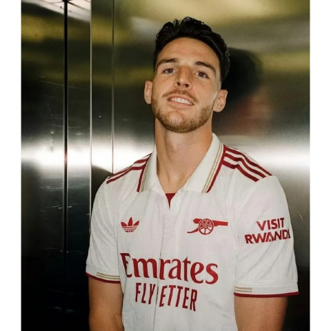 （ของแท้ 100%）adidas originals AUTHENTICS SS25 ARSENAL THIRD 25/26 เสื้อฟุตบอล Image6