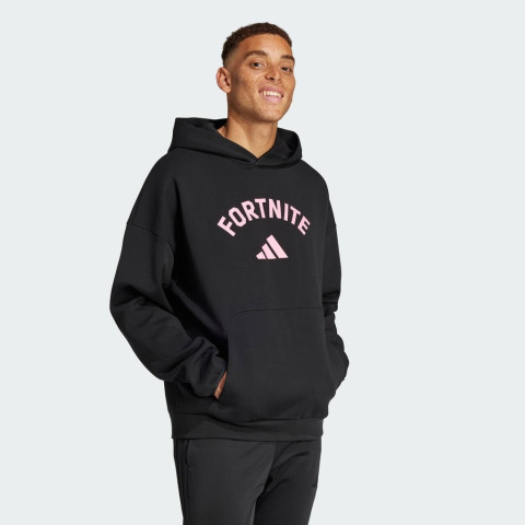 adidas Lifestyle adidas x Fortnite Future Icons Small Logo Hoodie Men Black JV9950 Image2