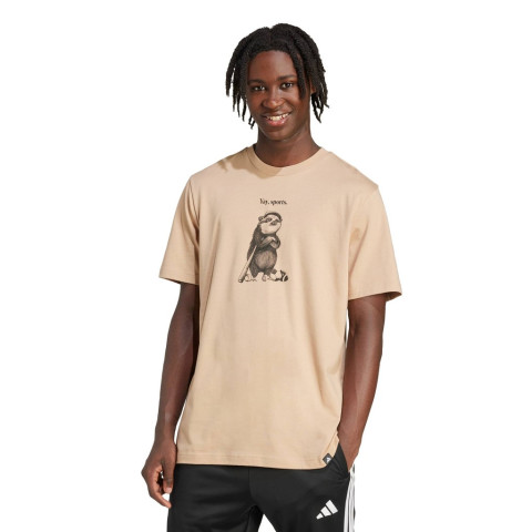 adidas Lifestyle Yay Sports Character Graphic Tee Men Brown JM6430 Image3