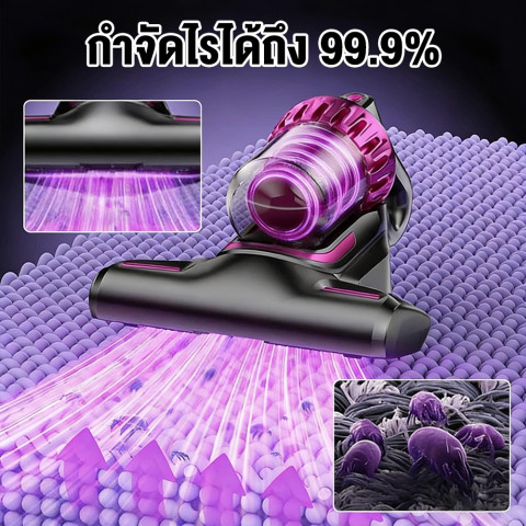 【รับประกัน 5 ปี】 เครื่องดูดฝุ่นไร้สาย 468000Pa โซฟา/พื้น/ที่นอน ฝุ่นกรองละเอียดหลายเท่า ที่ดูดฝุ่นไร้สาย Image3