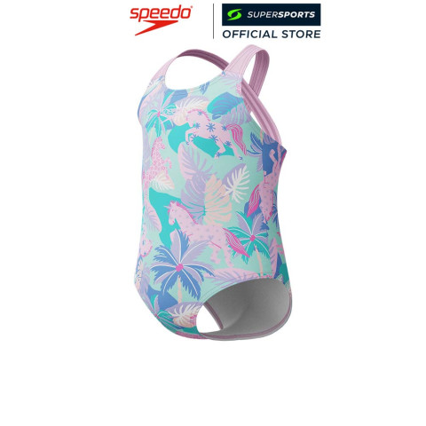 SPEEDO Print Cross Back ชุดว่ายน้ำเด็กผู้หญิง Image1