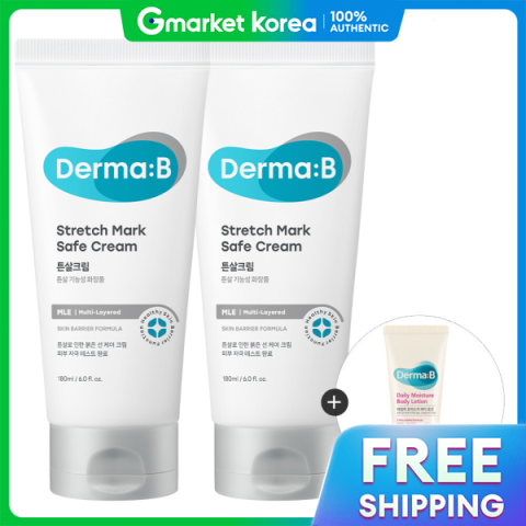 Derma B | ครีมลดรอยแตกลาย Stretch Mark Safe 180 มล. 1+1 + แถมหลอดตัวอย่างแบบสุ่ม Image1