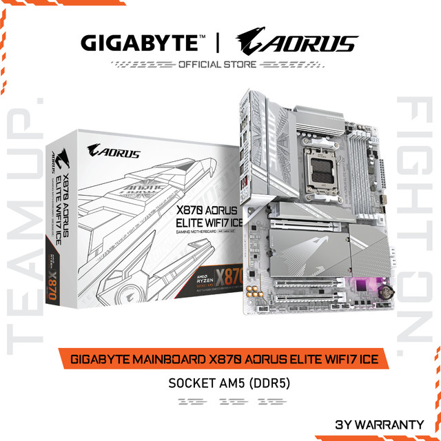 GIGABYTE MAINBOARD X870 AORUS ELITE WIFI7 ICE เมนบอร์ด X870 A ELITE WF7 ICE-1.1
