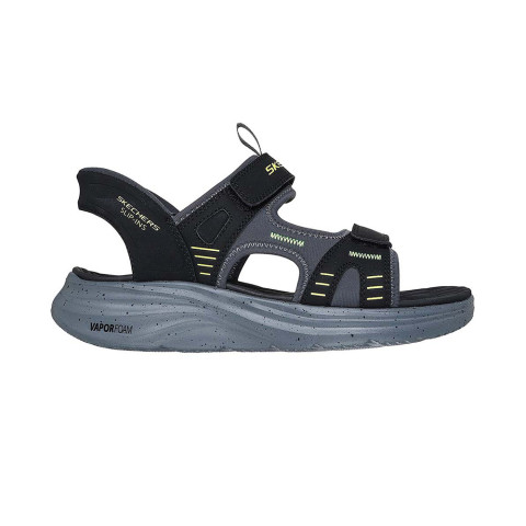 Skechers สเก็ตเชอร์ส รองเท้าแตะลำลองผู้ชาย Men Online Exclusive Slip-Ins Sport Vapor Foam Sandals - 232994-BKLM Image3
