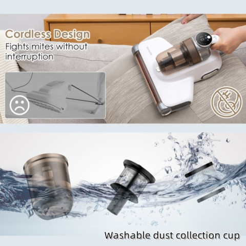 เครื่องมือกําจัดไรในครัวเรือนอัตราการฆ่าเชื้ออัลตราไวโอเลตอินฟราเรด 99.9% Image5