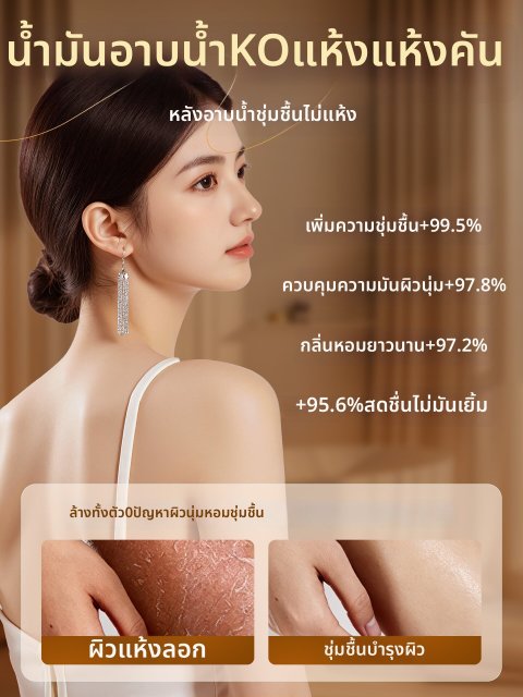 SKIN LUCKY | น้ำมันอาบน้ำชุ่มชื้น 72 ชม Image2