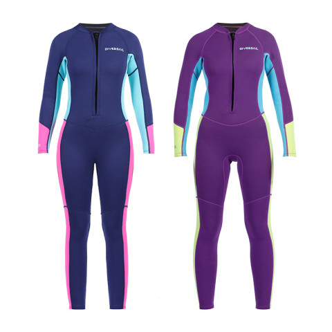 (แถมหมวก) ชุดว่ายน้ำเด็กควบคุมอุณหภูมิ เด็กโต วัยรุ่น ซิปหน้า ใส่ง่าย แขนยาว กันหนาว Swimsuit แถมหมวก พร้อมส่งในไทย Image2