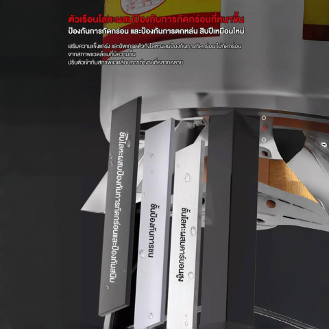 COD สแตนเลส เครื่องปั่น เครื่องสับหญ้า 4800W สแตนเลส บดหญ้าและชนิดอาหารผักอย่างง่ายดาย 1300KG เครื่องปั่น food grinder Image6