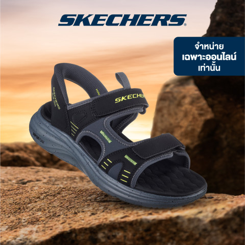 Skechers สเก็ตเชอร์ส รองเท้าแตะลำลองผู้ชาย Men Online Exclusive Slip-Ins Sport Vapor Foam Sandals - 232994-BKLM Image1
