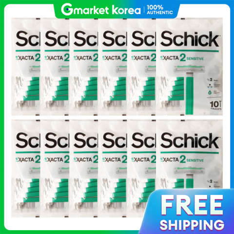 Schick|หัวมีดโกนเปลี่ยนได้ รุ่น Exacta2 Sensitive 12 ชุด ชุดละ 10 ชิ้น Image1