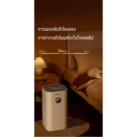 Air Purifier เครื่องฟอกอากาศ พัดลมตั้งพื้น พัดลมตั้งโต๊ะ PM2.5 สำหรับห้องขนาด 60~160 ตร.ม. กำจัดกลิ่น ดับกลิ่น ควัน กลิ่น น้ำมัน Image2