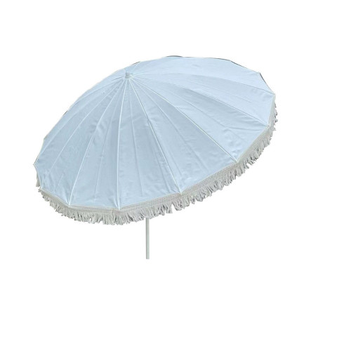 ร่มสนามปรับเอียงได้ พร้อมกระเป๋า กว้าง 2 เมตร แต่งพู่ระบาย ร่มแต่งคาเฟ่ ร่มสนามแต่งสวน- สินค้านี้ไม่รวมฐานตั้งร่ม Image4