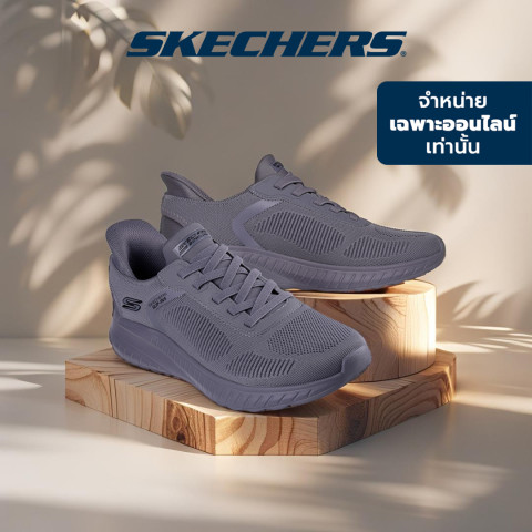 Skechers สเก็ตเชอร์ส รองเท้าผู้ชาย Men Online Exclusive Bobs Squad Chaos Bobs Shoes - 118312-DKGY - Memory Foam Image1