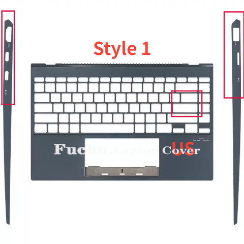 ใหม่สําหรับ ASUS ZenBook 14 UX425 UM425 UX425J UX425JA U4700J แล็ปท็อปปกหลัง LCD ด้านหน้า Bezel Palmrest บานพับด้านล่างกรณี Image6