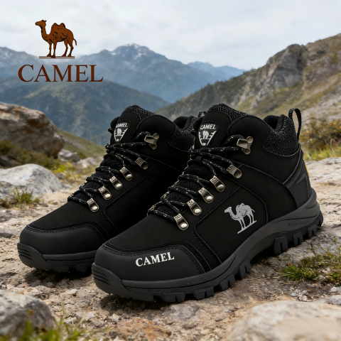CAMEL รองเท้าเดินป่ามืออาชีพกลางแจ้งสำหรับผู้ชายรองเท้าเดินป่าสูงทนต่อการสวมใส่แบบไม่ลื่นสำหรับผู้ชาย Image1