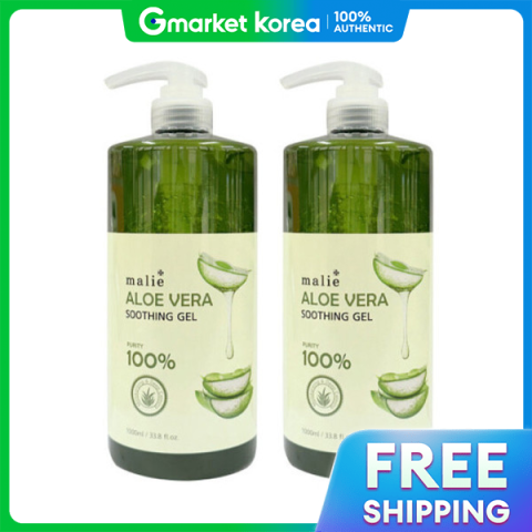 โอเลด มารเอ อะโลเวรา ซดดงเจล บรสทธ 100 ขนาดใหญ 1000 มล. x 2 ขวด อะโลเวราเจล บำรงผวชมชน ปลอบประโลมผว Image1