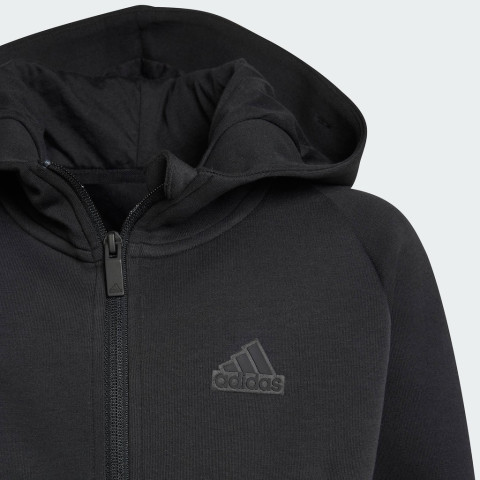 adidas Lifestyle adidas Z.N.E. Full-Zip Hoodie Kids Unisex Black IB3986 Image4