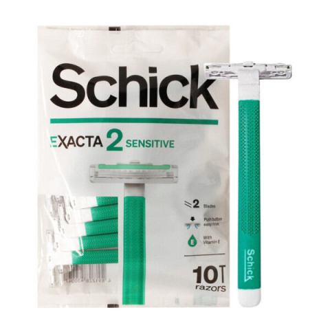 Schick|หัวมีดโกนเปลี่ยนได้ รุ่น Exacta2 Sensitive 12 ชุด ชุดละ 10 ชิ้น Image2