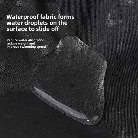 YINGFA FINA กางเกงว่ายน้ําเด็กรูปแบบเกล็ดปลา Quick-Drying Shark Skin ผู้ใหญ่การแข่งขันการฝึกอบรมมืออาชีพ Image7