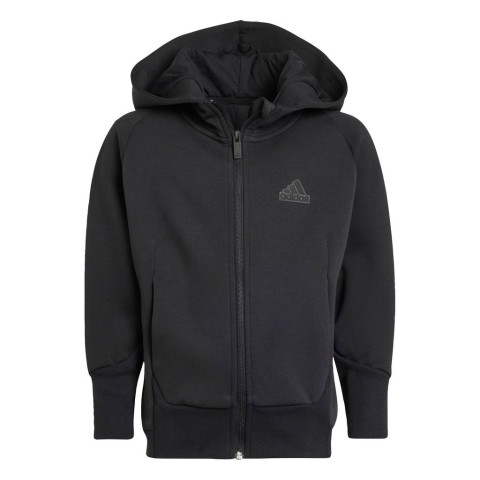 adidas Lifestyle adidas Z.N.E. Full-Zip Hoodie Kids Unisex Black IB3986 Image2