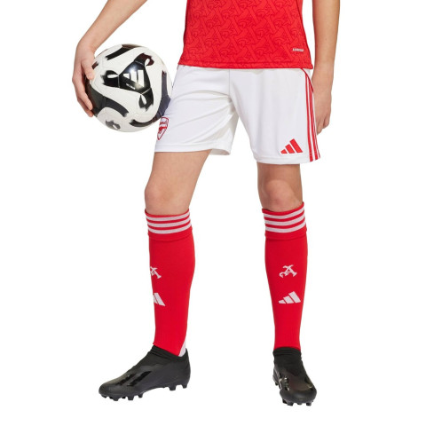 adidas ฟุตบอล กางเกงฟุตบอลชุดเหย้า Arsenal 25/26 สำหรับเด็ก เด็ก สีขาว JI9528 Image3