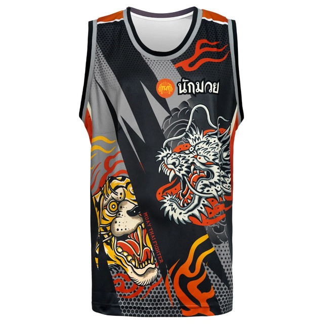 TUFF Muay Thai Boxing Tank Top เสื้อกล้ามมวยไทย เสื้อฟิตเนส เสื้อกีฬา ใส่ออกกำลังกาย ลำลอง แฟชั่น