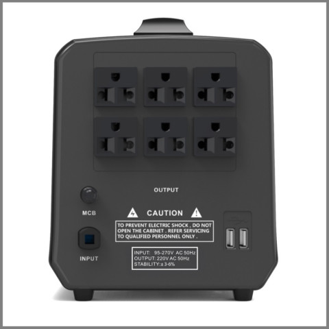 🔌 ZIRCON New 2025 HDR-WIDE 2000VA/1600W Stabilizer รองรับช่วงแรงดันได้กว้าง– ไม่สำรองไฟ | รับประกัน 2 ปี Image3