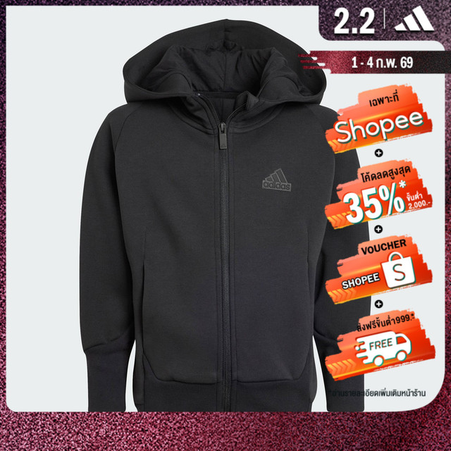 adidas Lifestyle adidas Z.N.E. Full-Zip Hoodie Kids Unisex Black IB3986