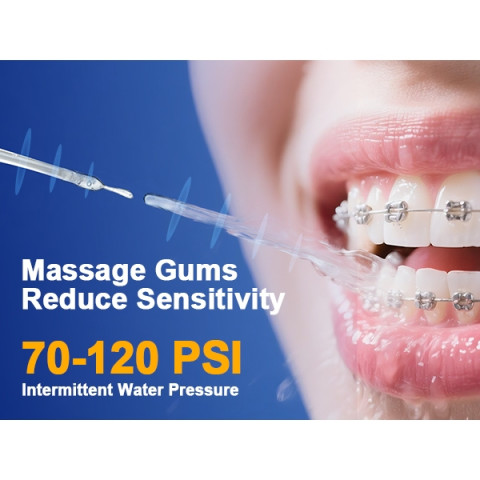 Bezvoi Y207 ไหมขัดฟันน้ําสีดําสําหรับฟันไร้สาย: Irrigator ปาก 5 โหมด, 300ML ถังน้ํา IPX7 กันน้ําไฟฟ้าทําความสะอาดฟัน,พร้อม 6 เคล็ดลับหัวฉีดรับประกัน 24 เดือน Image7