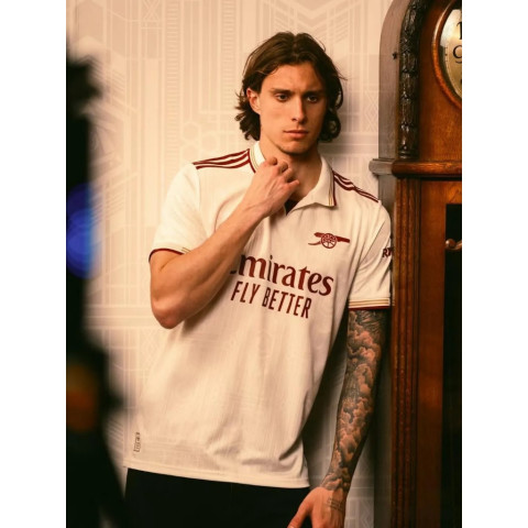 （ของแท้ 100%）adidas originals AUTHENTICS SS25 ARSENAL THIRD 25/26 เสื้อฟุตบอล Image5